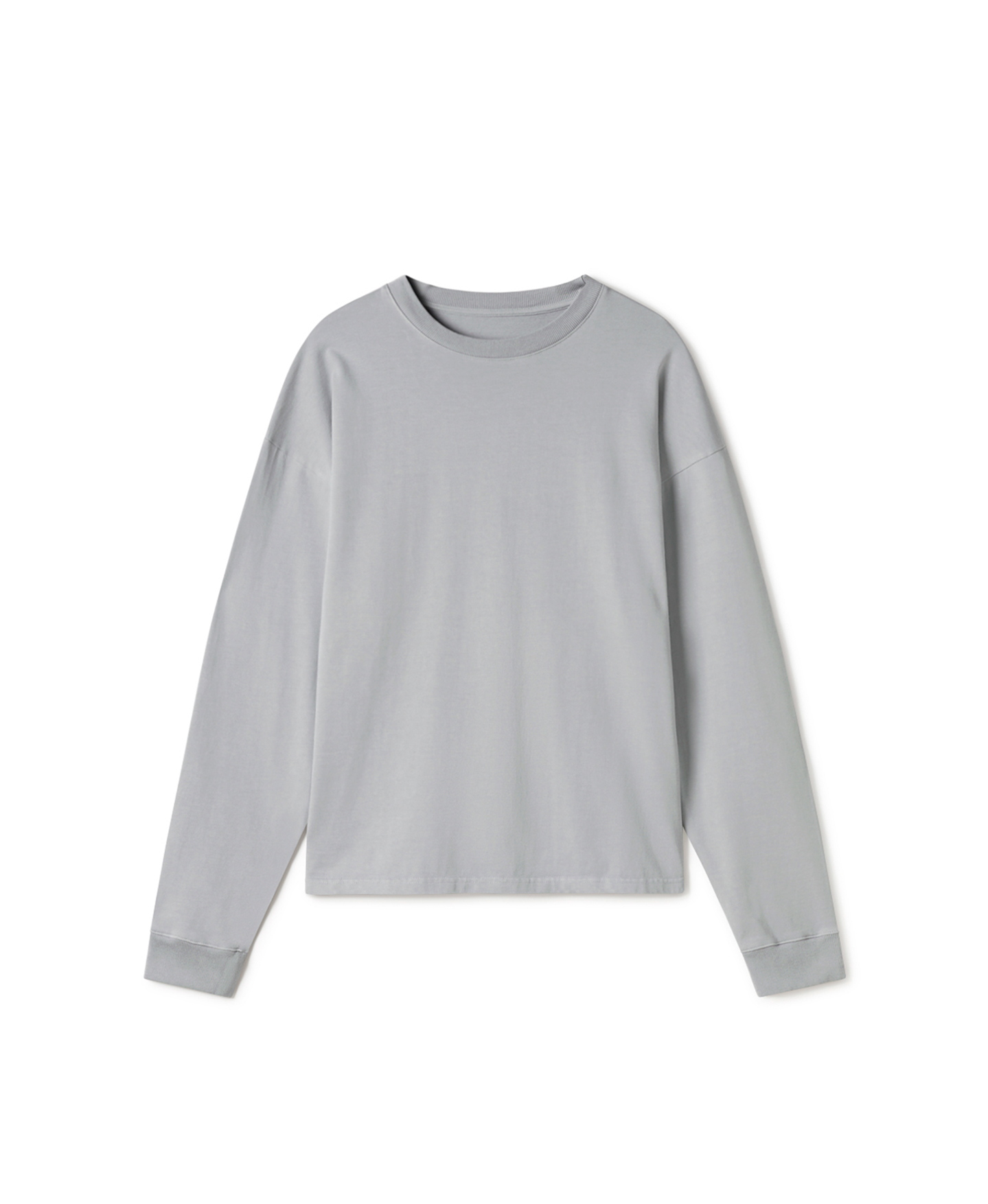 Luxury 300 GSM Neutral Gray Longsleeve